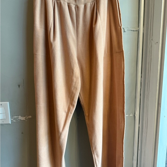 Sonia Rykiel Peach Cotton Blend Sweatpants - Picture 1 of 3